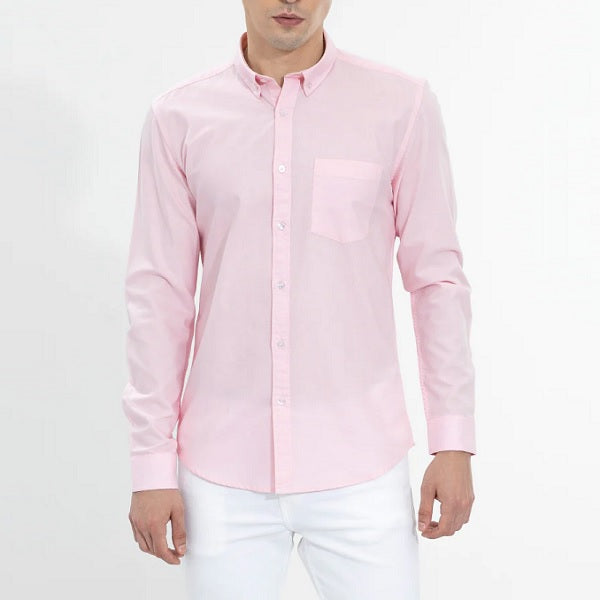 Combo of 4 Cotton Shirt for Man ( Lemon, Pista , Light Pink and White)