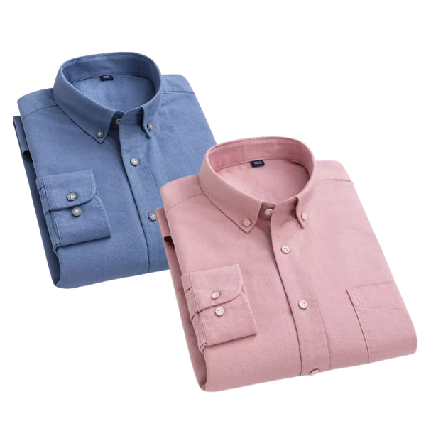 Combo of 2 Cotton Shirt for Man ( Grey and Pink )