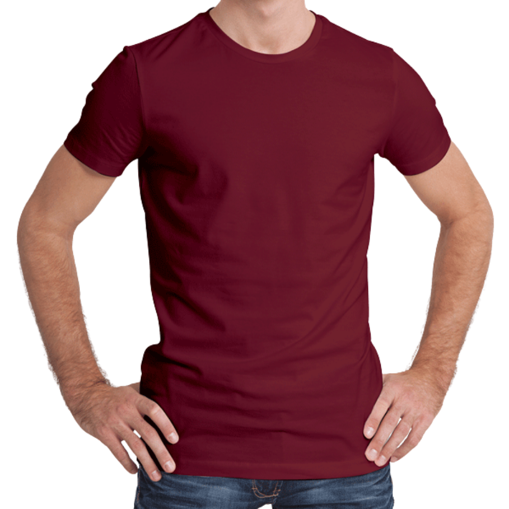 Half Sleeves T-Shirts for Men Cotton (Maroon)