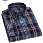 Blue and Grey Check I Regular Fit I 100% Cotton Shirt