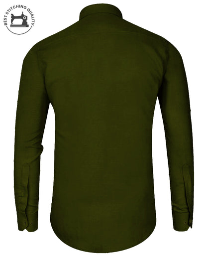 Premium Bottle Green I Formal Shirt I Regular Fit I Cotton Shirt (FS019)