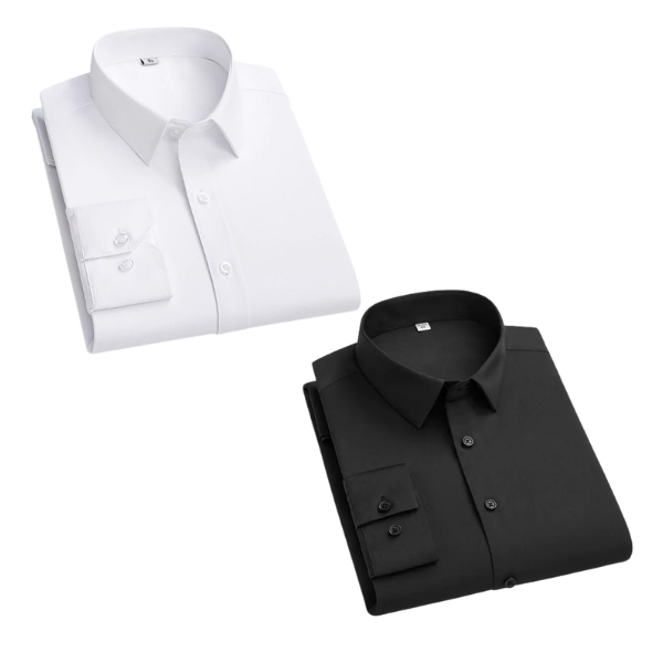 Combo of 2 Cotton Shirt for Man ( White and Black)