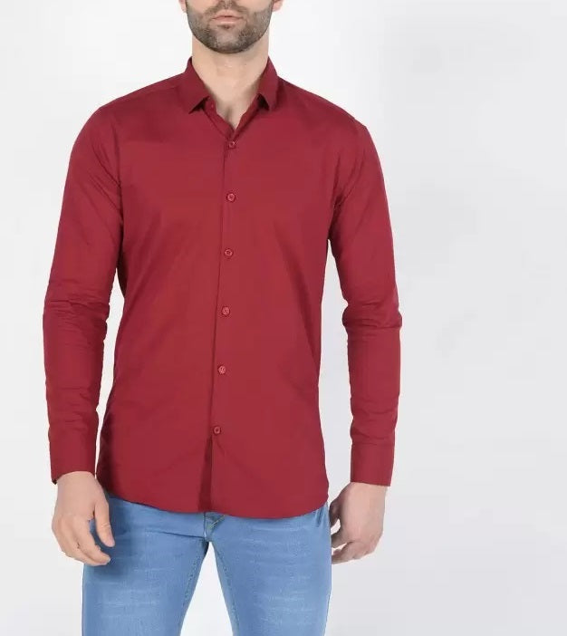 Combo of 2 Cotton Shirt for Man (Blue and Red)