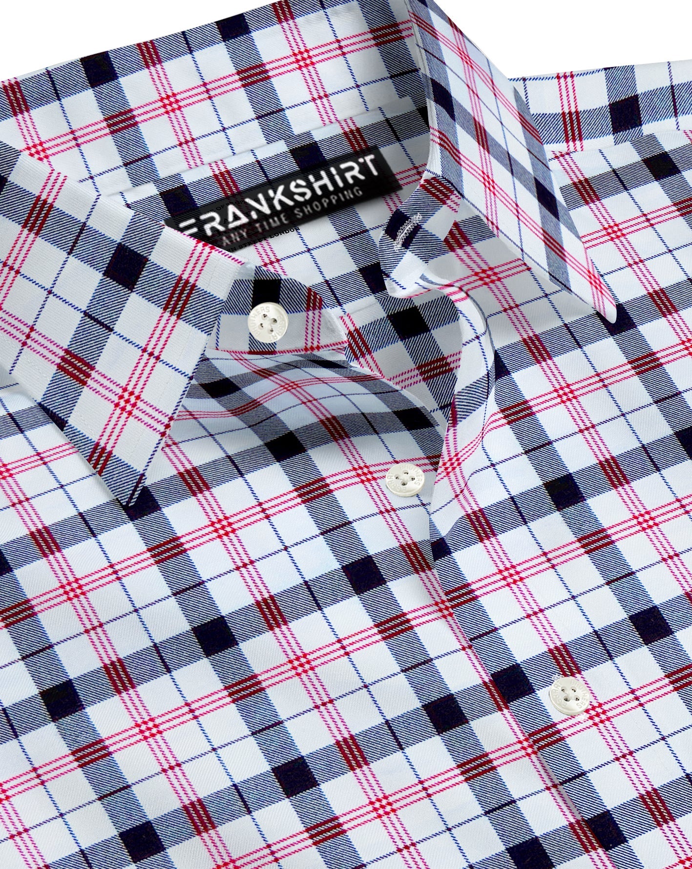 Black and Pink Check I Regular Fit I 100% Cotton Shirt