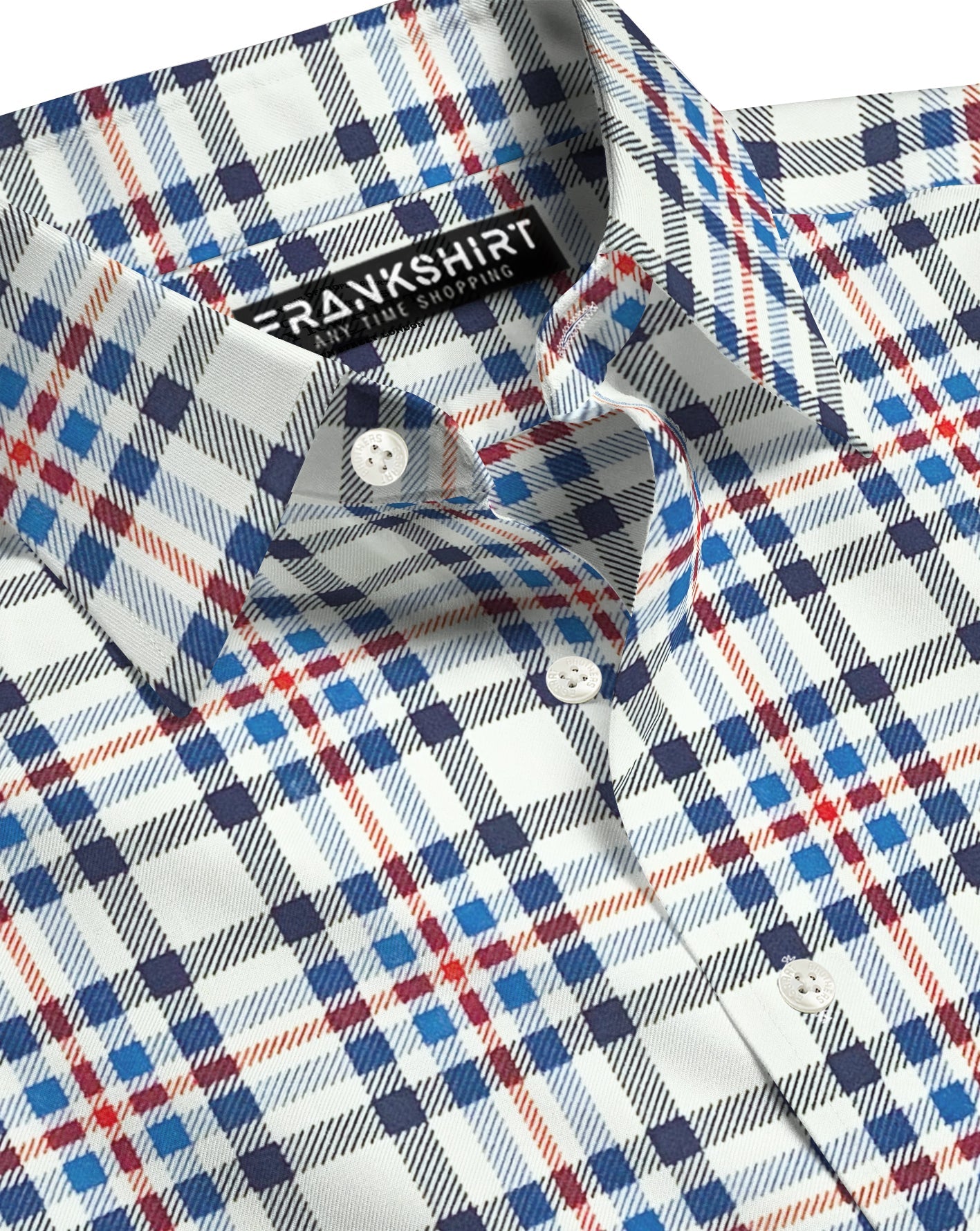 Black and Blue Check I Regular Fit I 100% Cotton Shirt