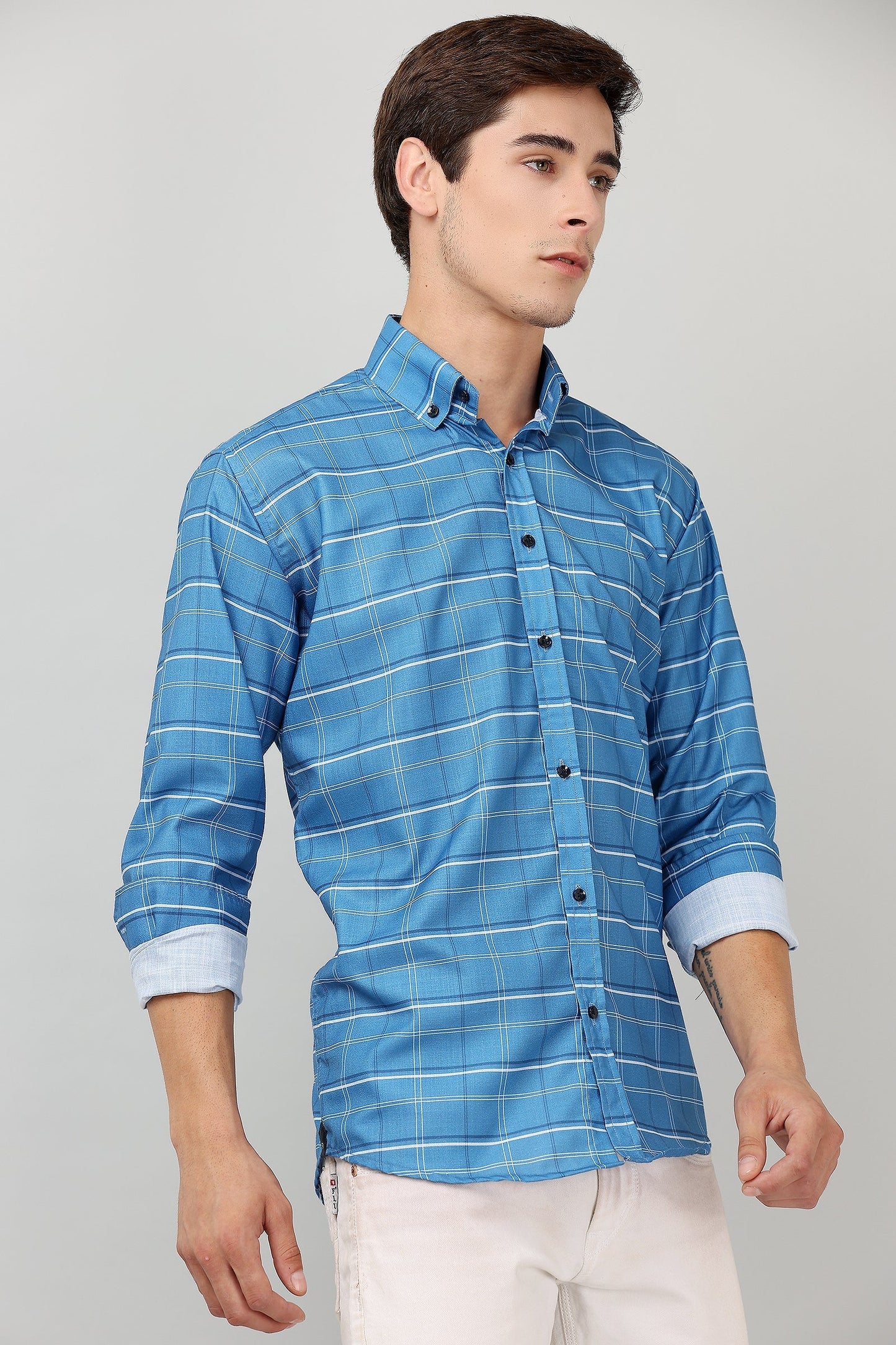 Darnandstitch High Quality Printed Checkered Shirt