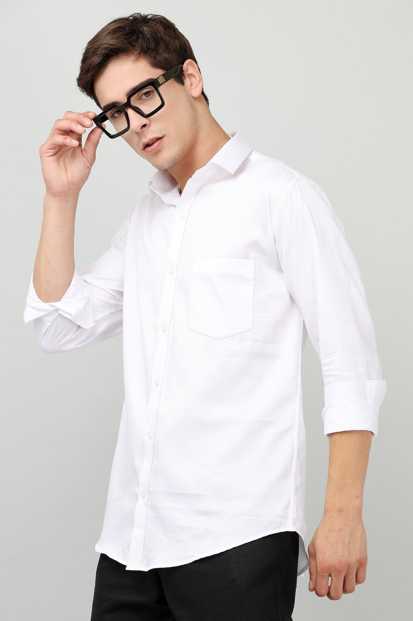 Darnandstitch® Pure Cotton Plain White Shirt