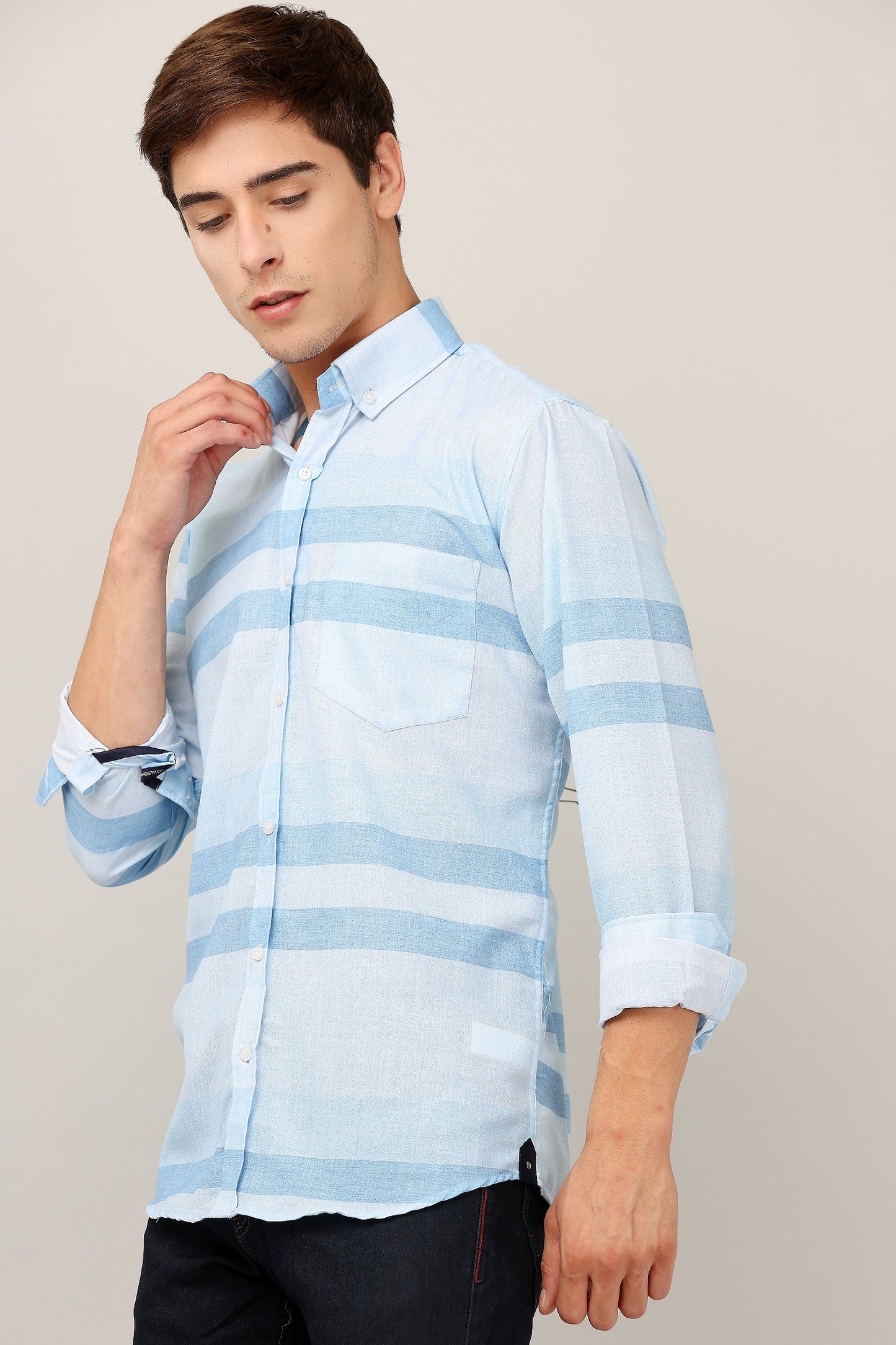 Darnandstitch® New slub cotton Printed shirt