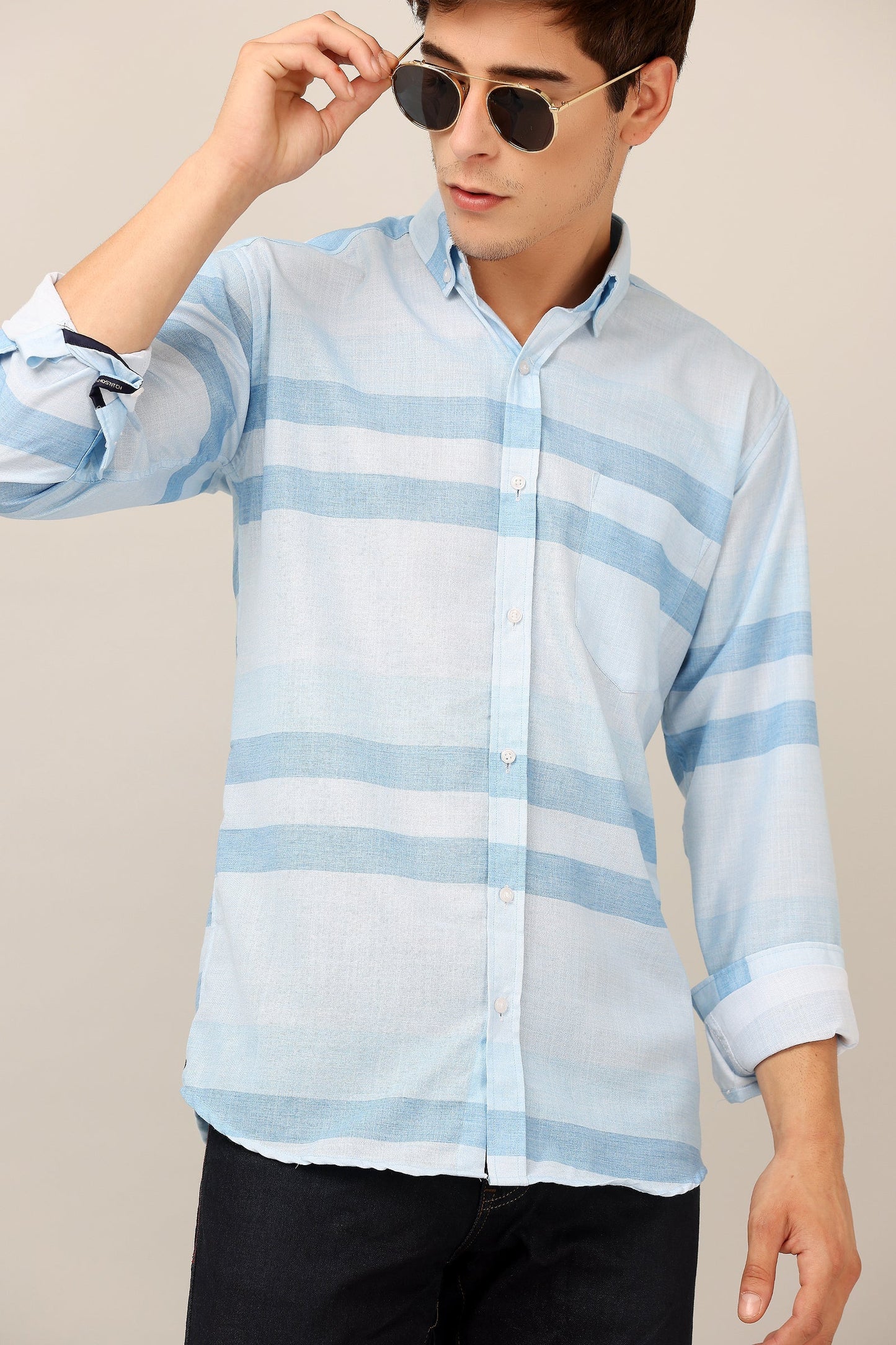 Darnandstitch® New slub cotton Printed shirt