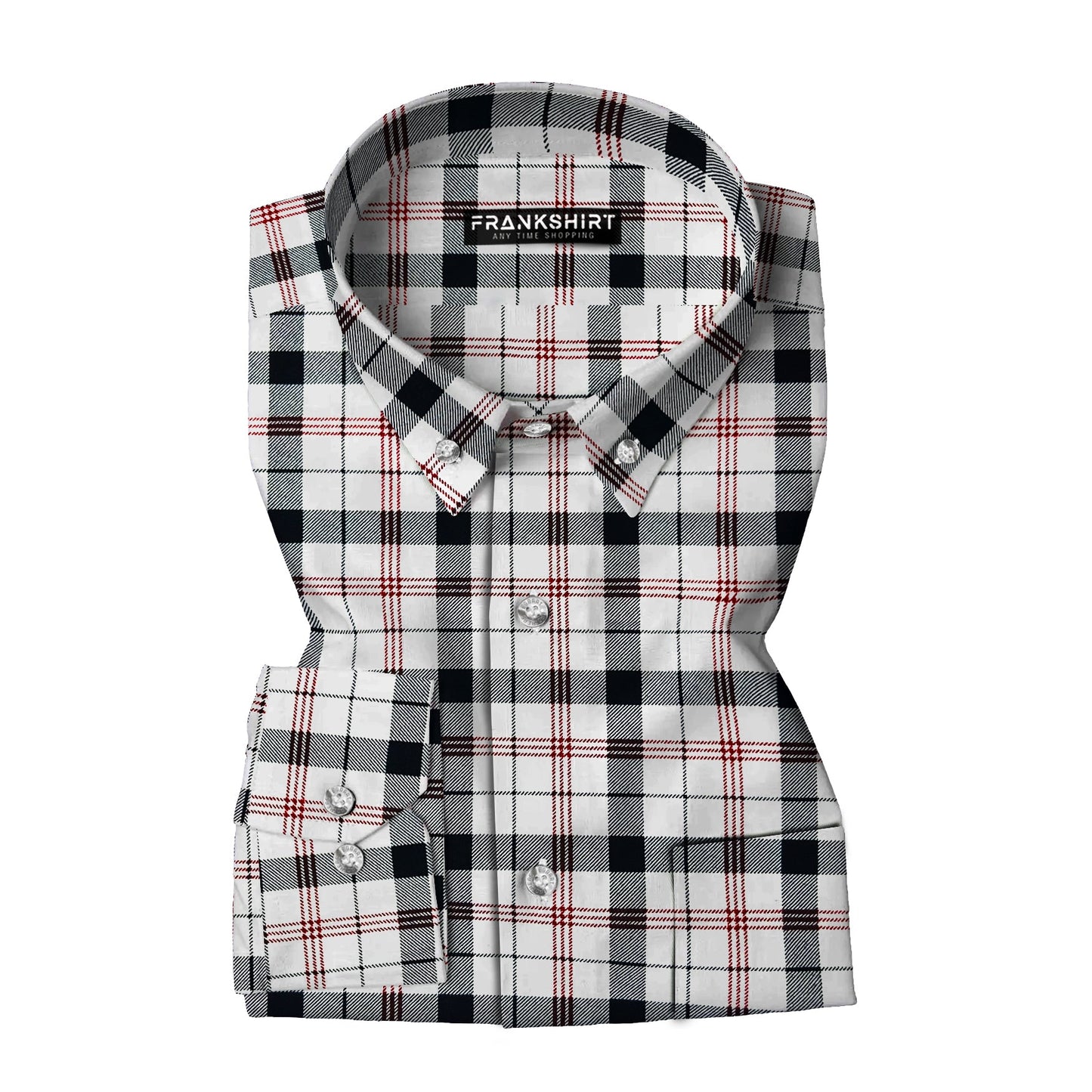 Black and Pink Check I Regular Fit I 100% Cotton Shirt